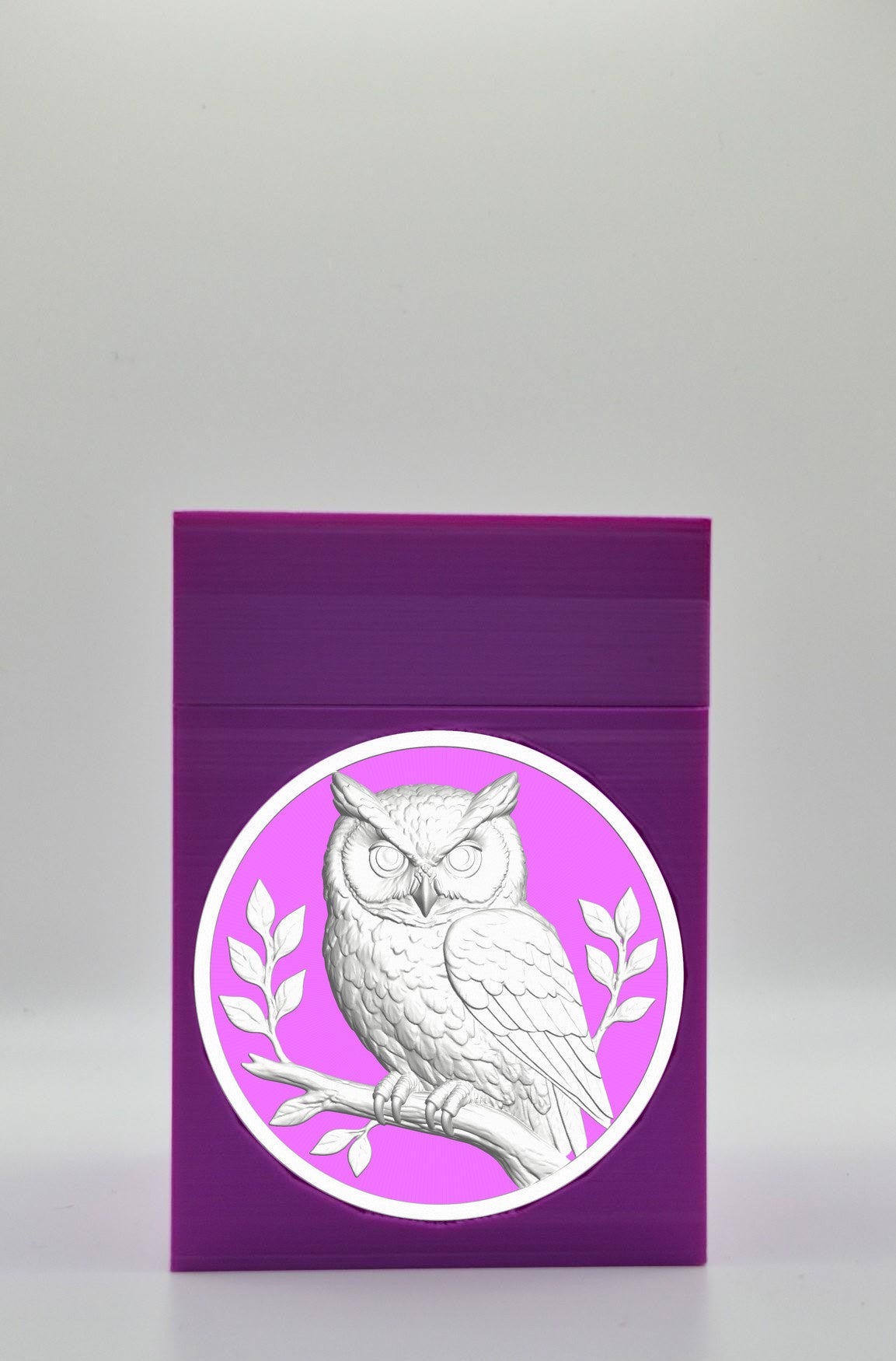 Owl Card Box — Purple