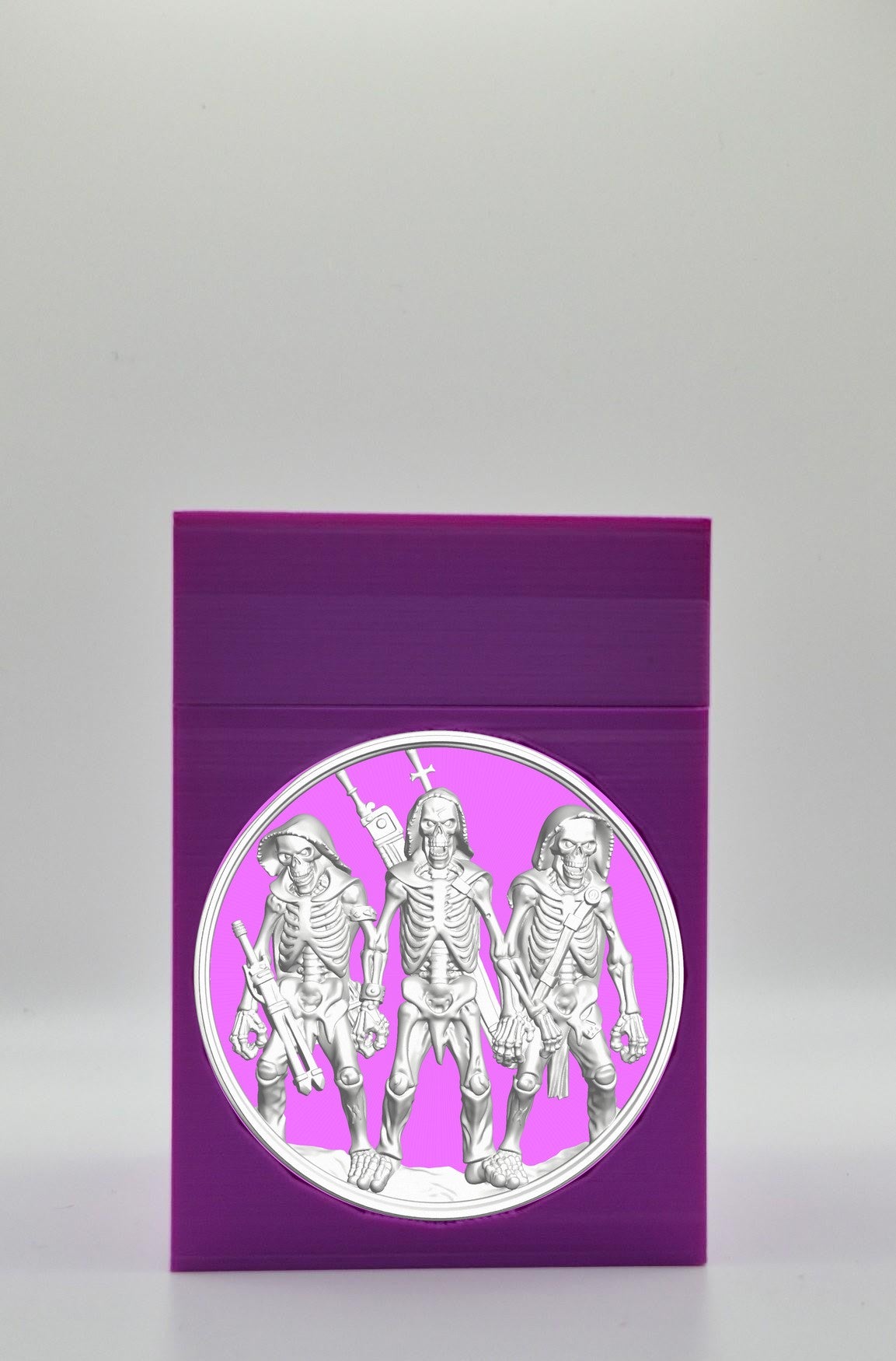 Skeleton Army Card Box — Purple