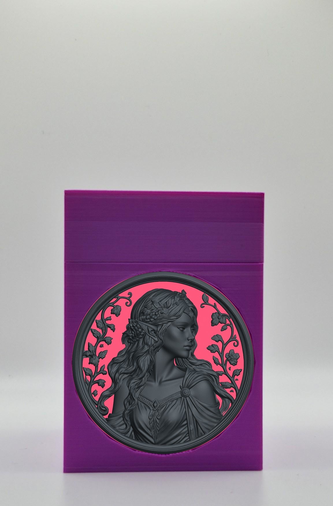Elf Maiden Card Box — Purple