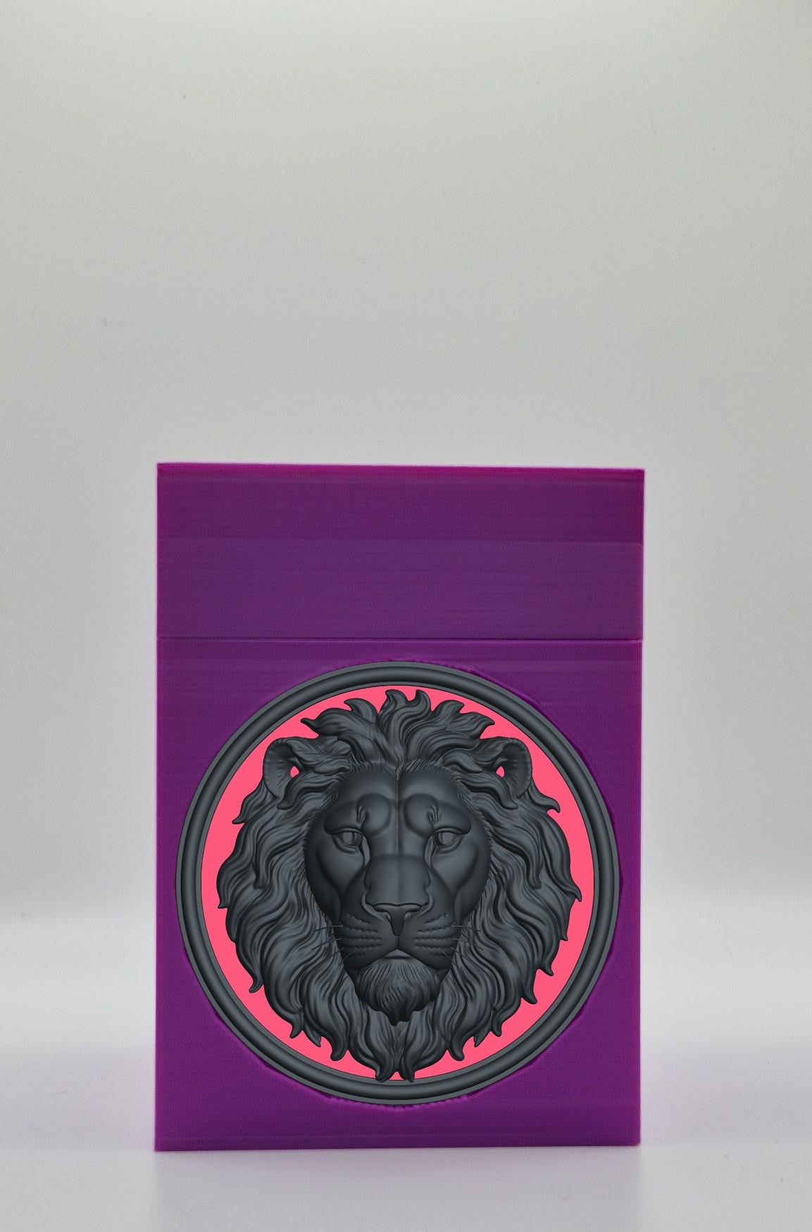 Lion Card Box — Purple