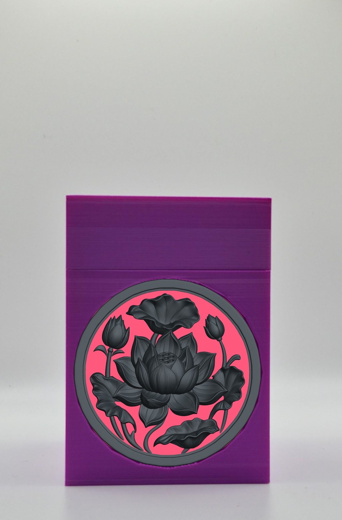 Lotus Card Box — Purple