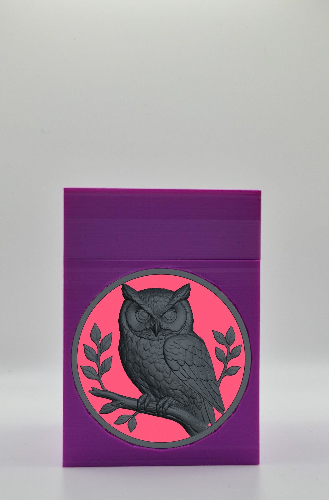 Owl Card Box — Purple