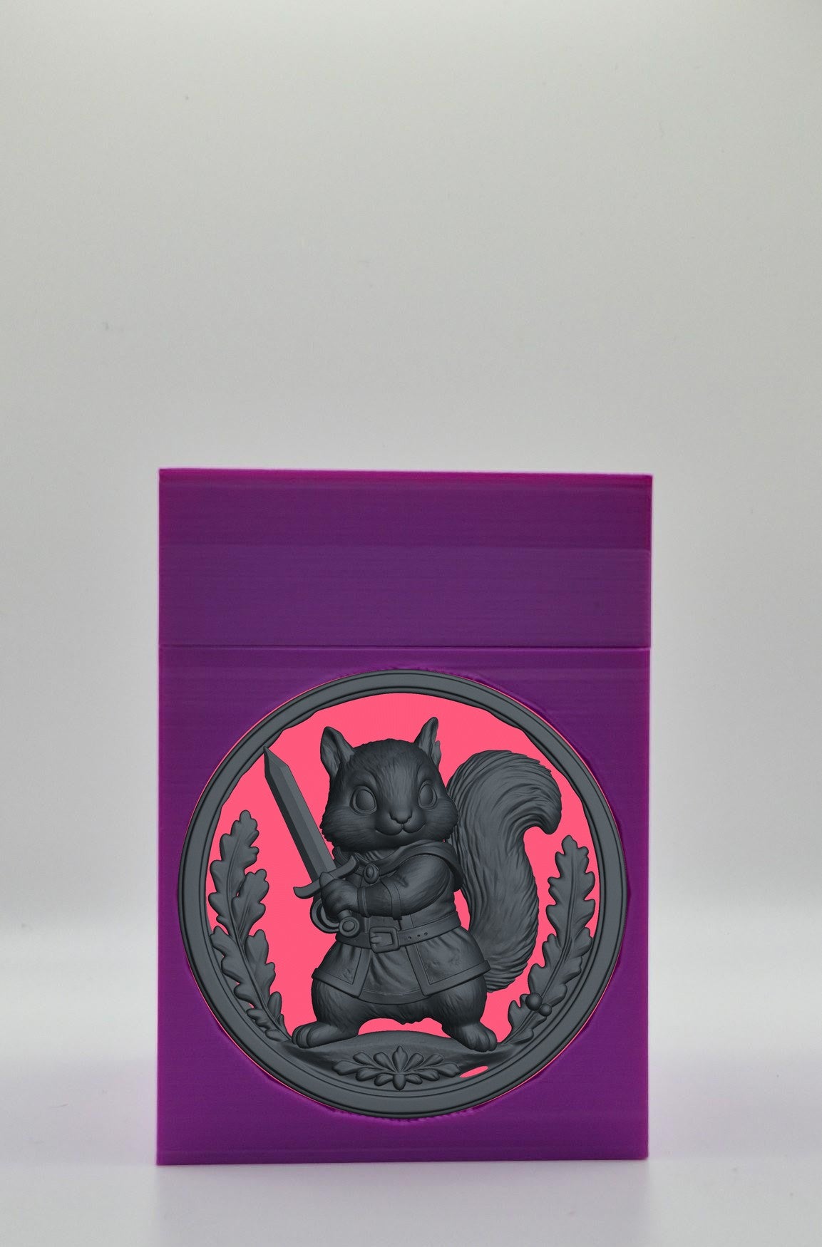 Squirrel Card Box — Purple