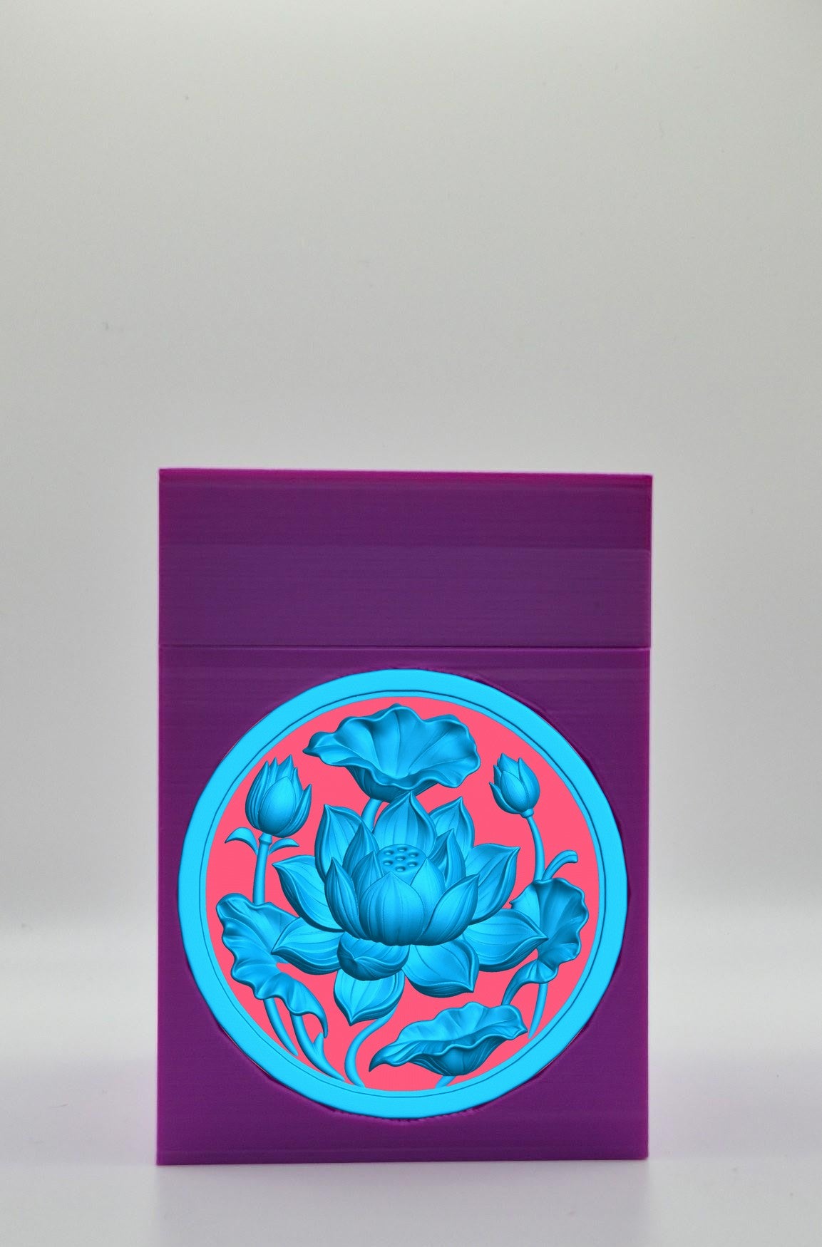 Lotus Card Box — Purple