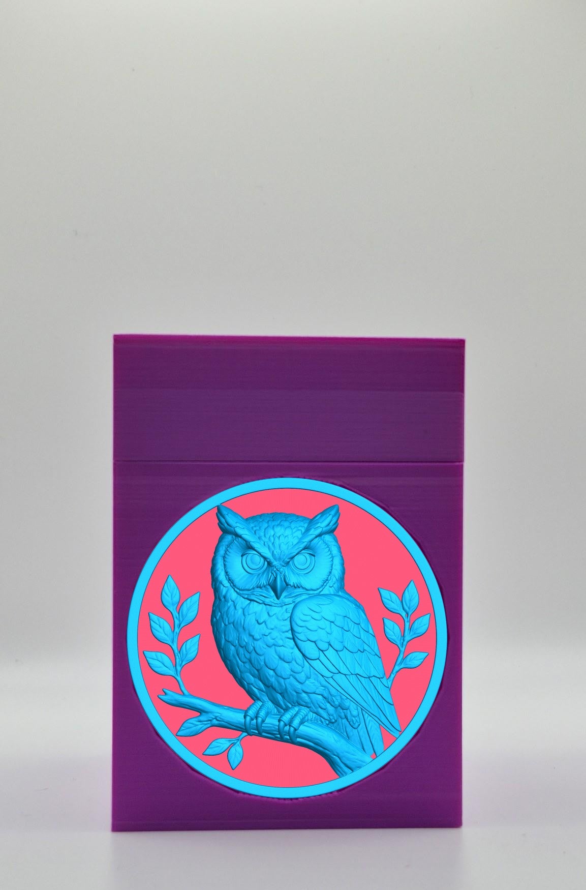 Owl Card Box — Purple