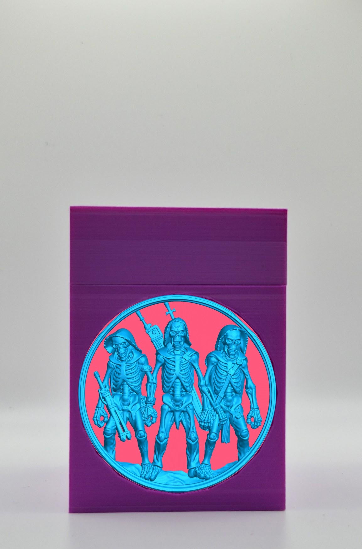 Skeleton Army Card Box — Purple