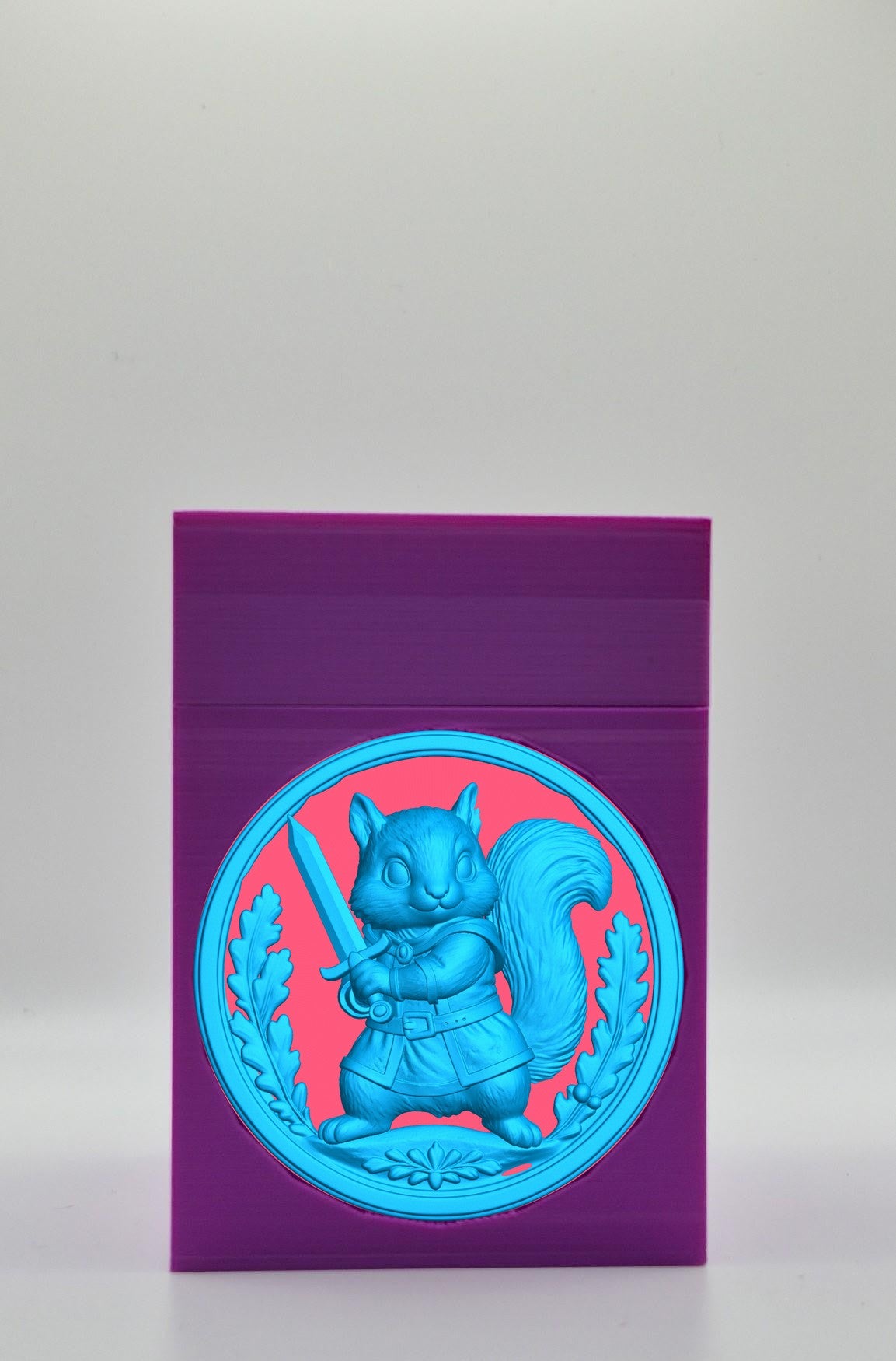 Squirrel Card Box — Purple