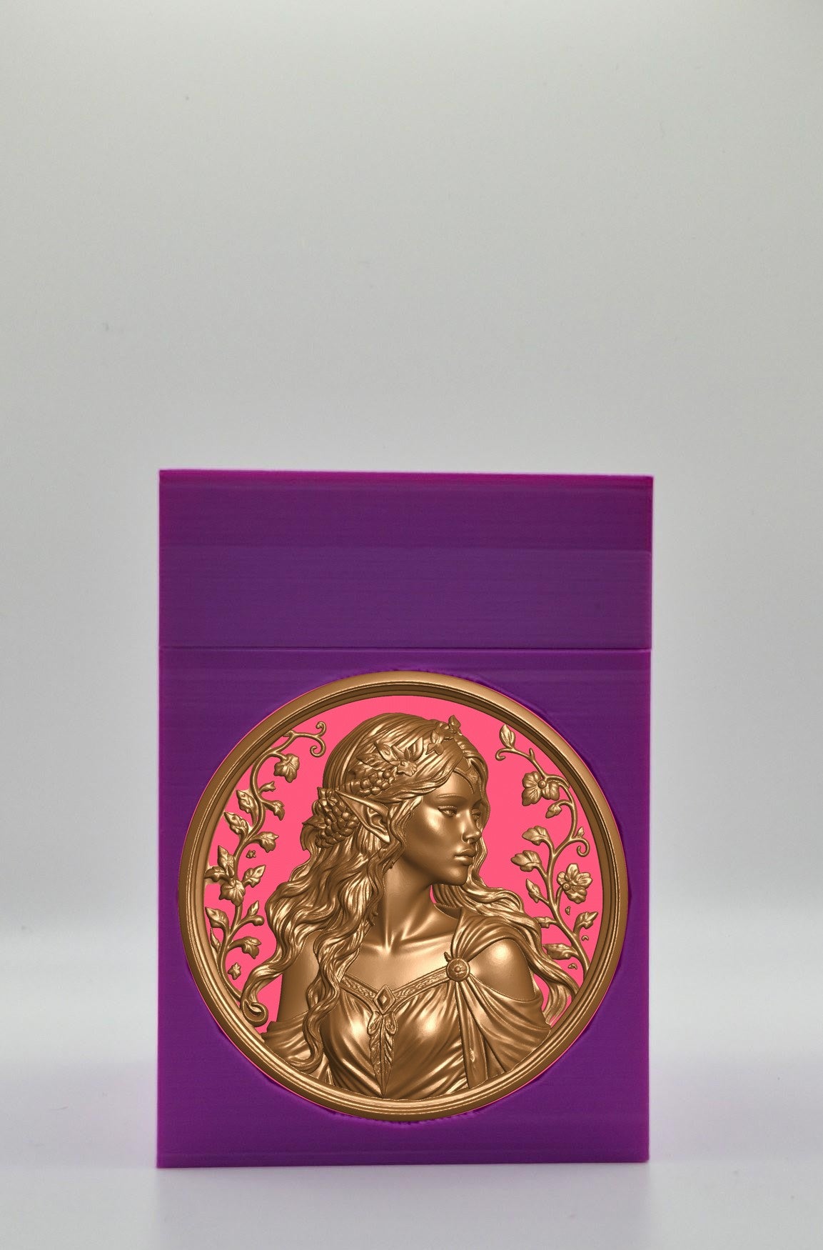 Elf Maiden Card Box — Purple