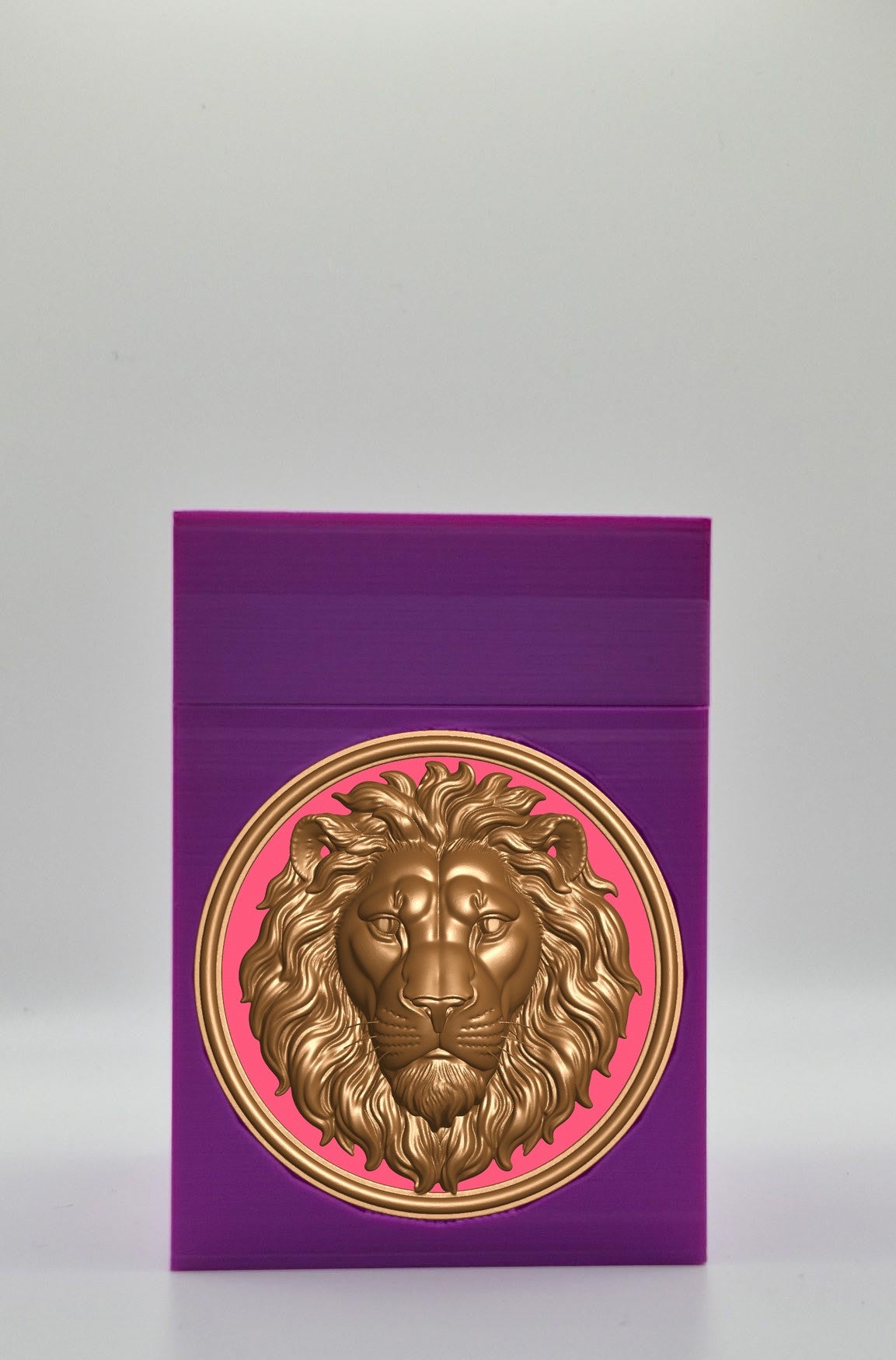 Lion Card Box — Purple