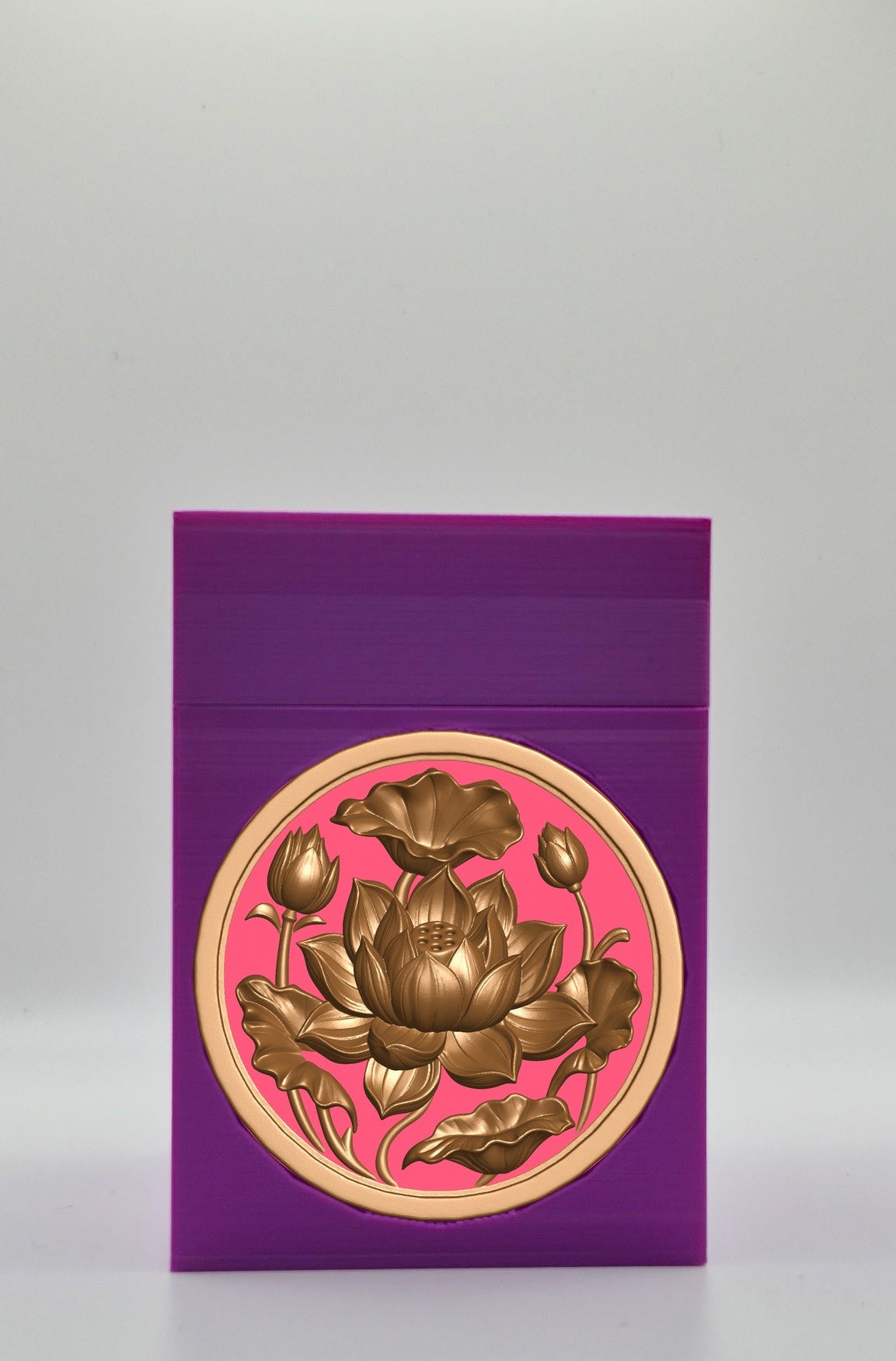 Lotus Card Box — Purple