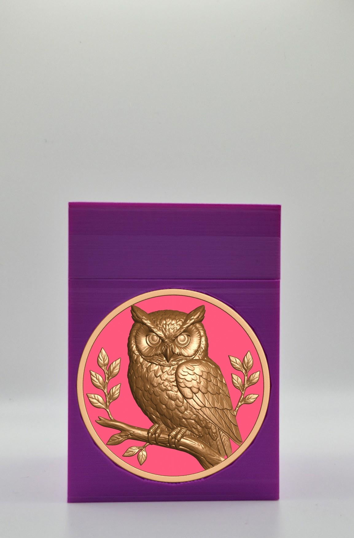 Owl Card Box — Purple
