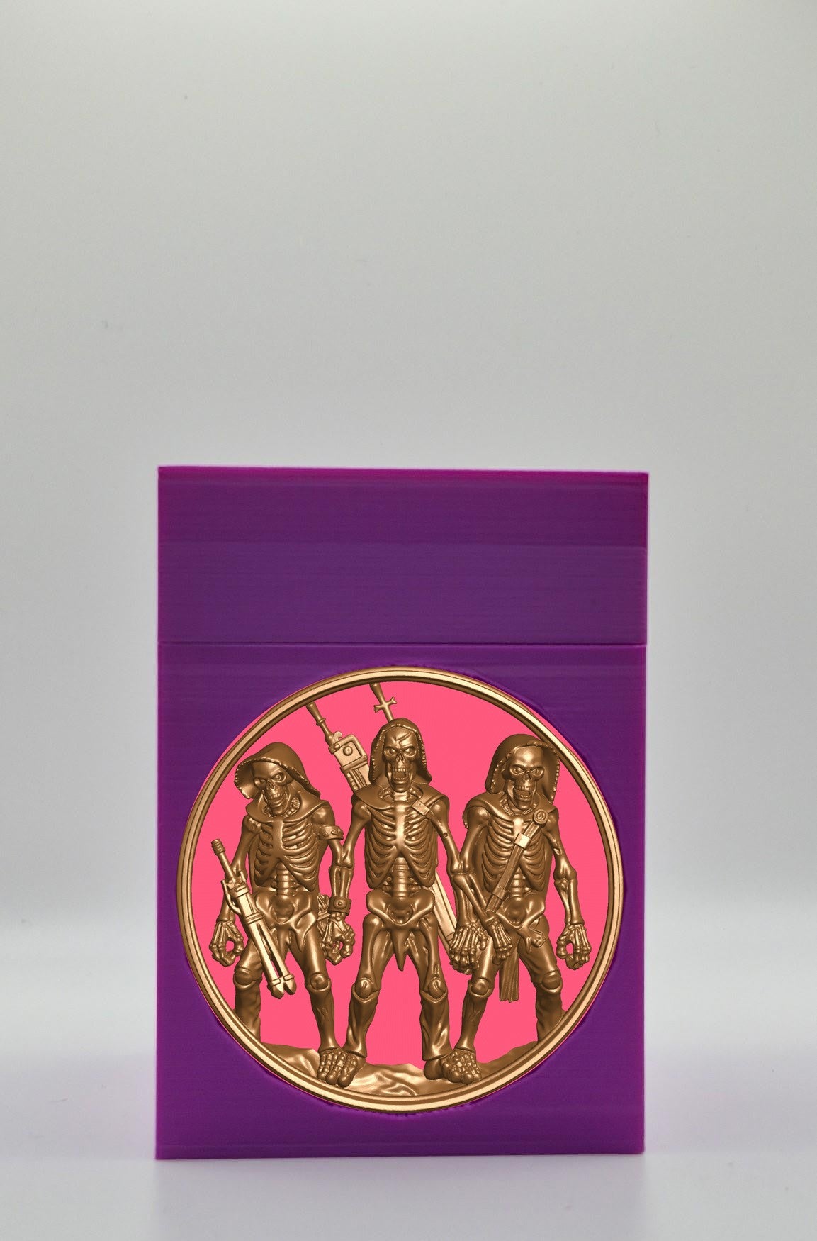Skeleton Army Card Box — Purple