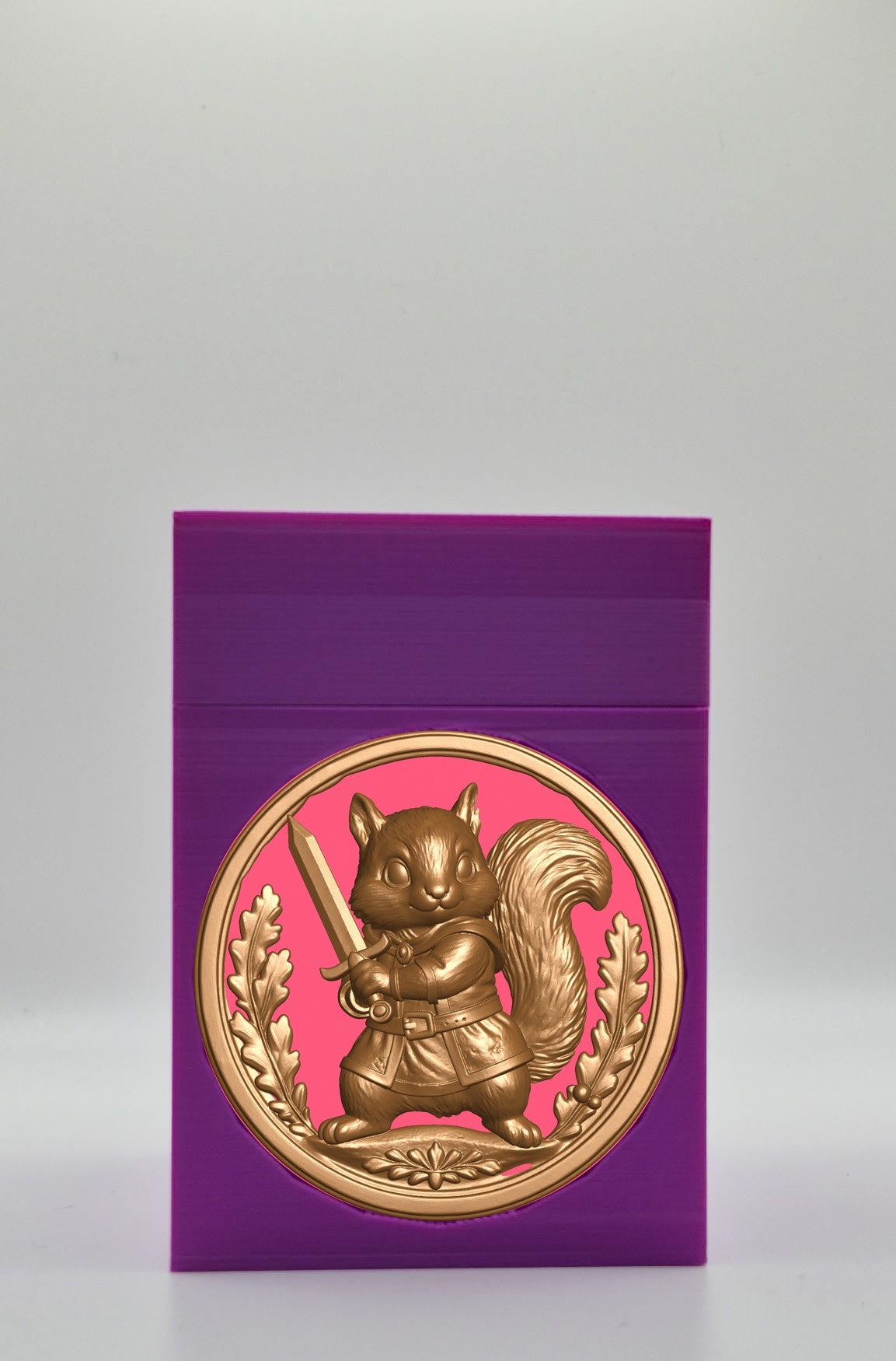 Squirrel Card Box — Purple