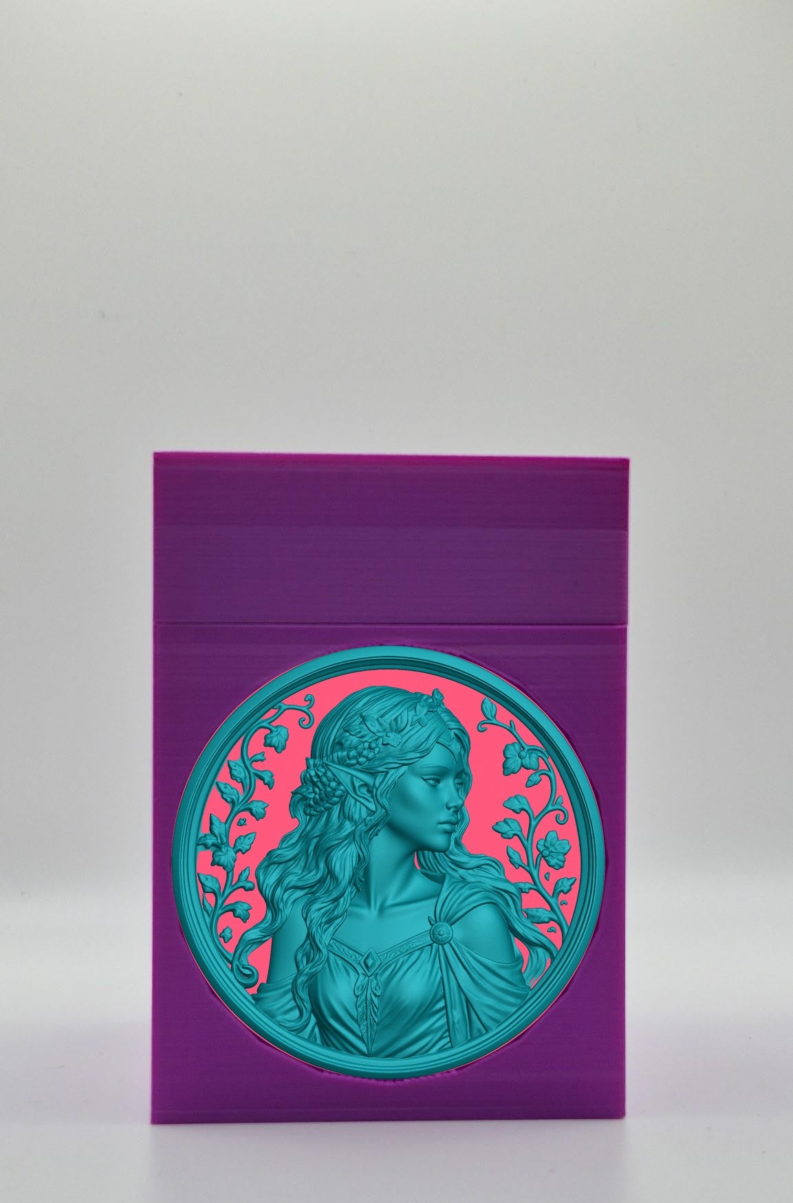 Elf Maiden Card Box — Purple
