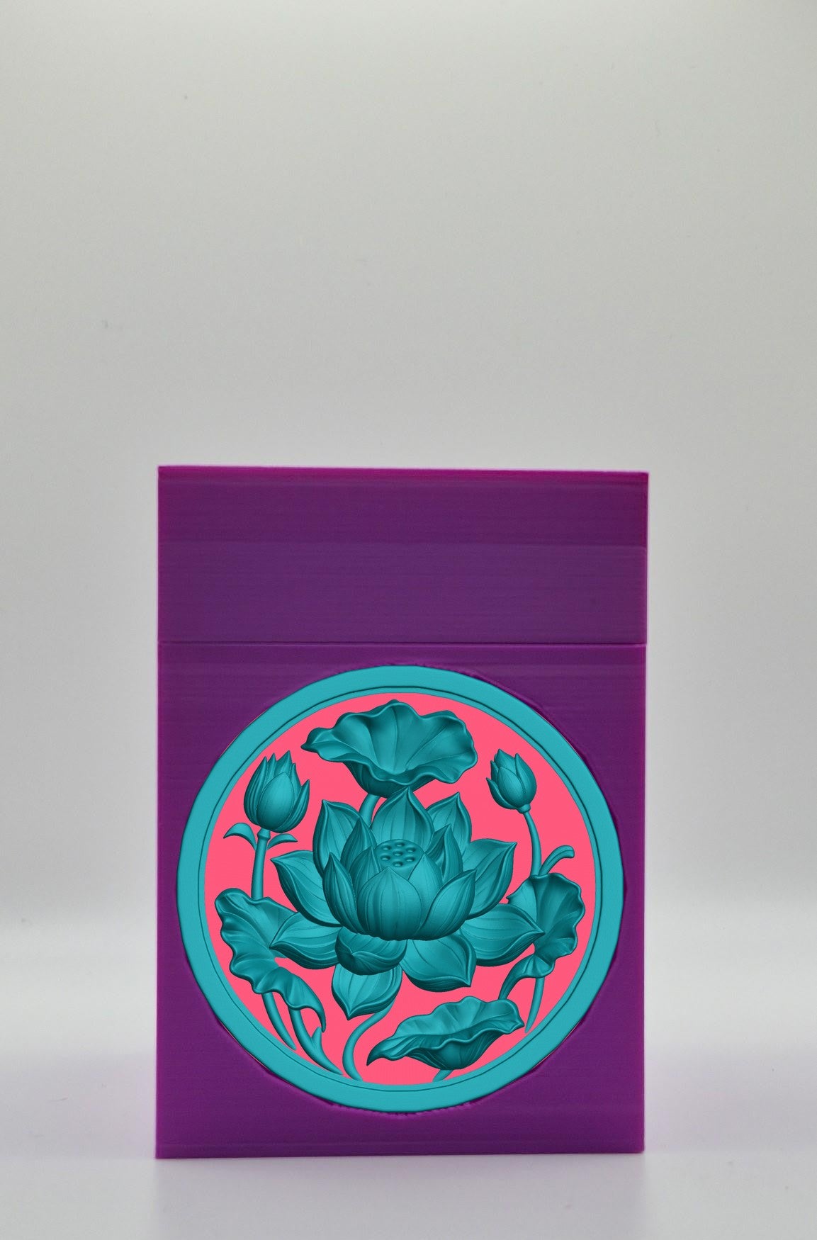 Lotus Card Box — Purple