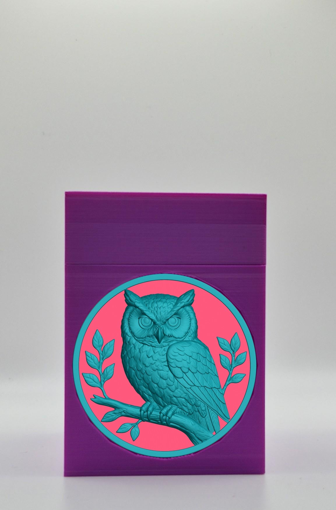 Owl Card Box — Purple