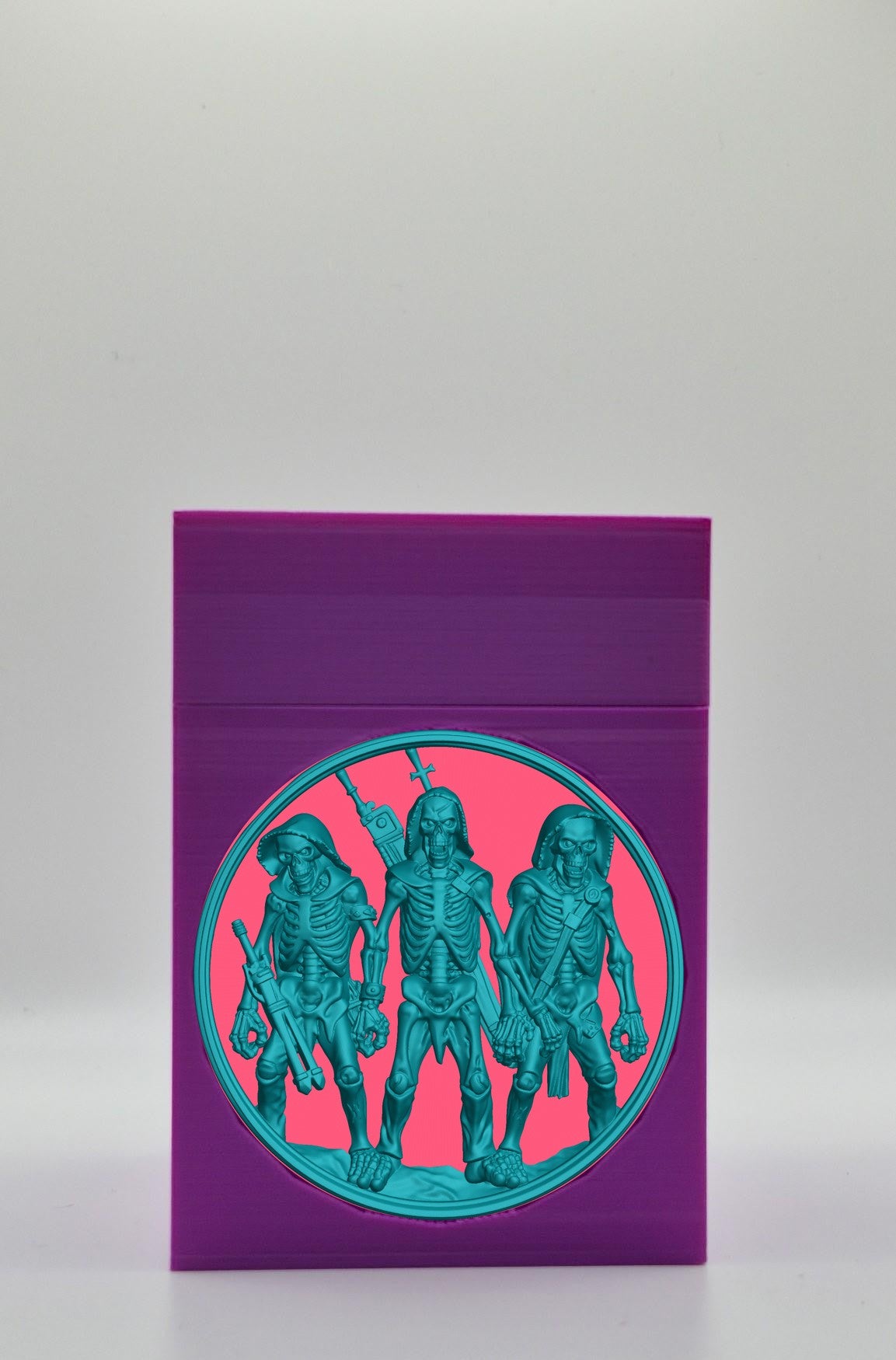 Skeleton Army Card Box — Purple