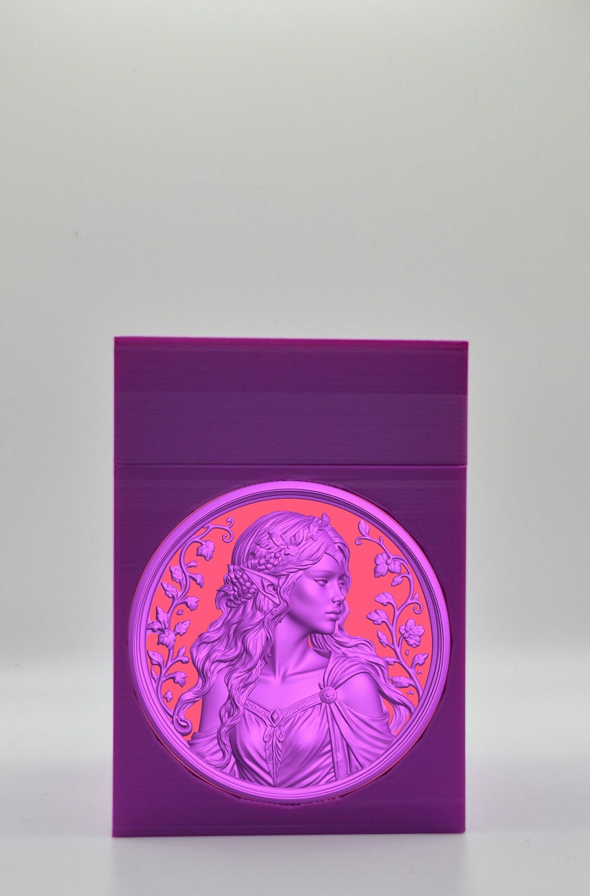 Elf Maiden Card Box — Purple