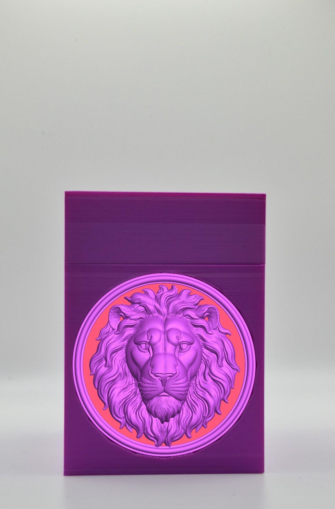 Lion Card Box — Purple