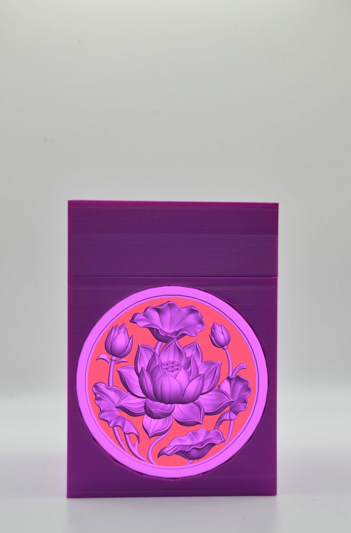 Lotus Card Box — Purple