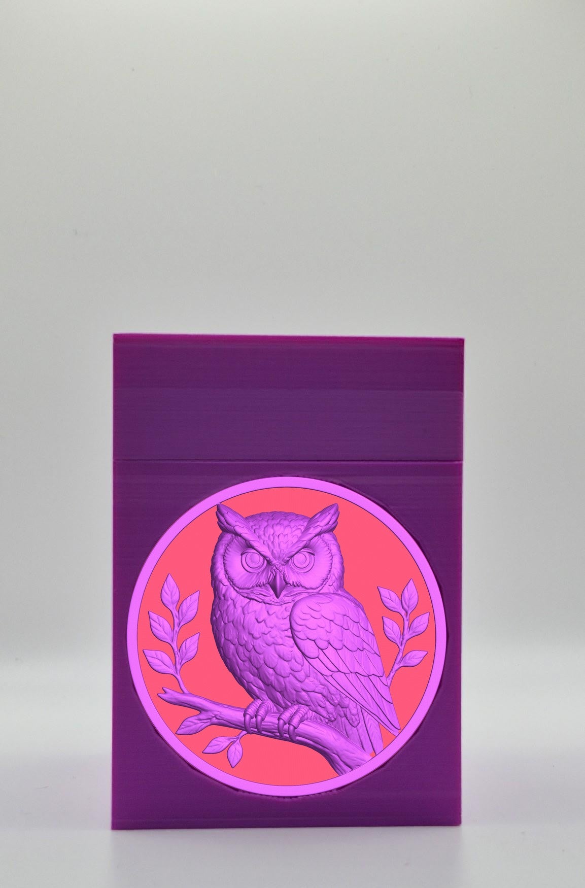Owl Card Box — Purple