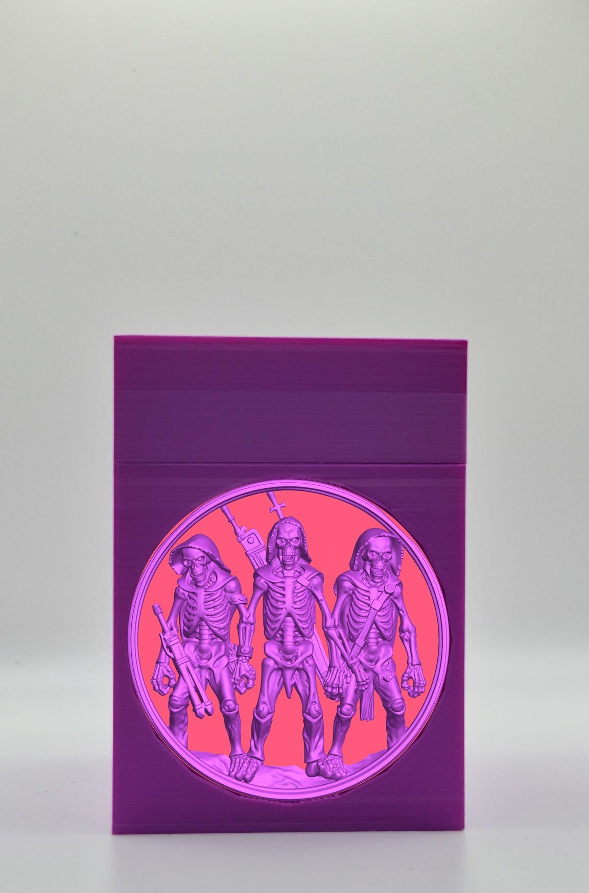 Skeleton Army Card Box — Purple