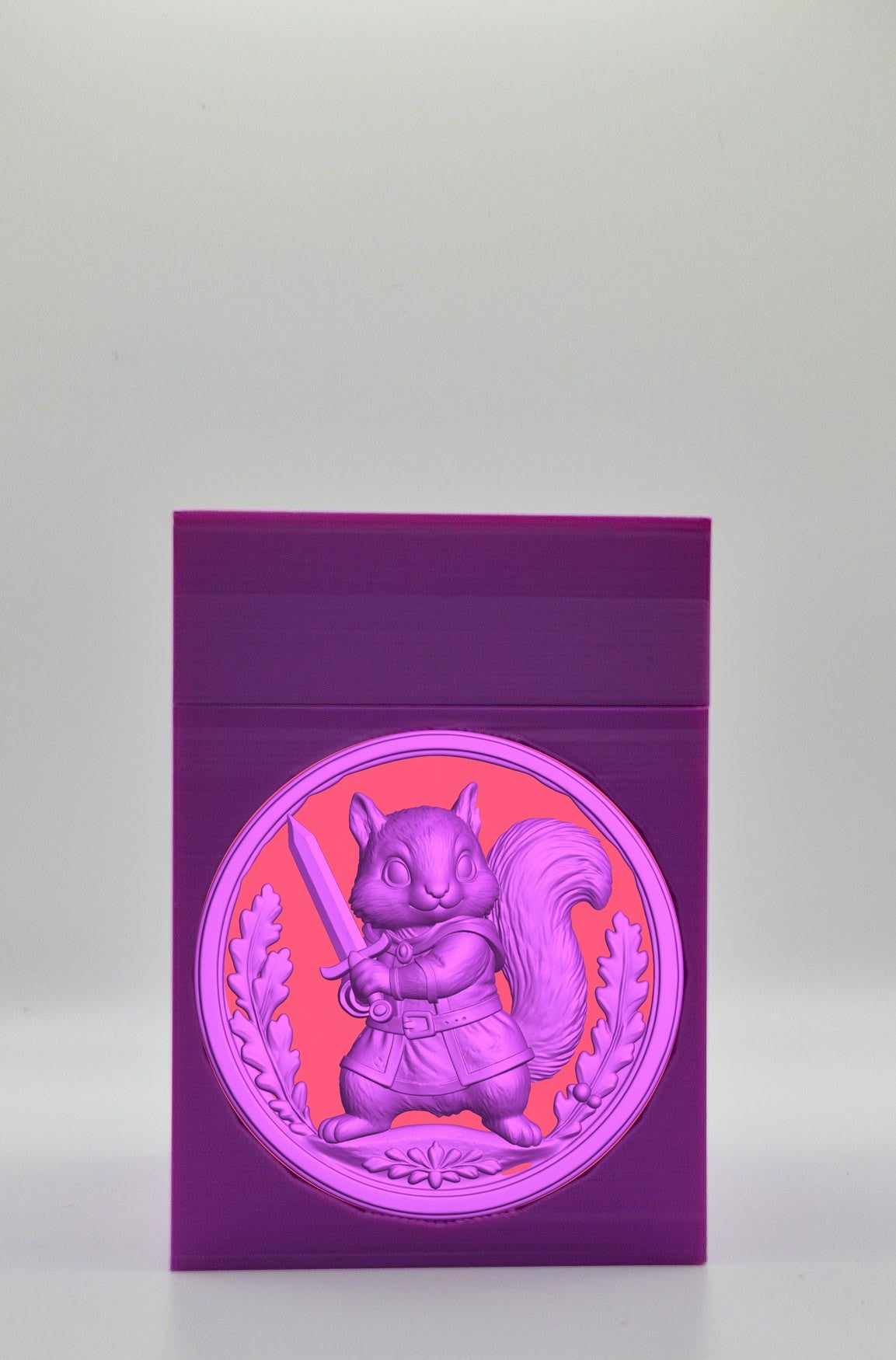 Squirrel Card Box — Purple