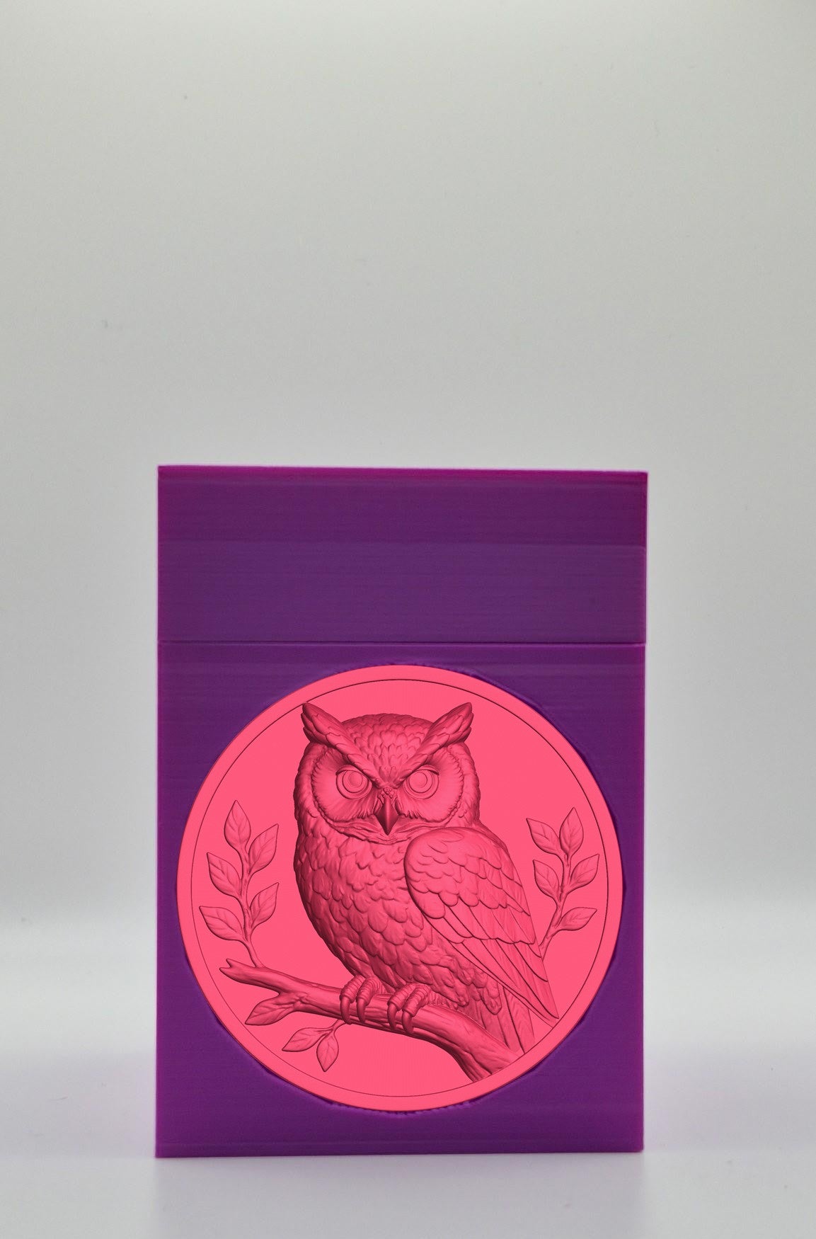 Owl Card Box — Purple