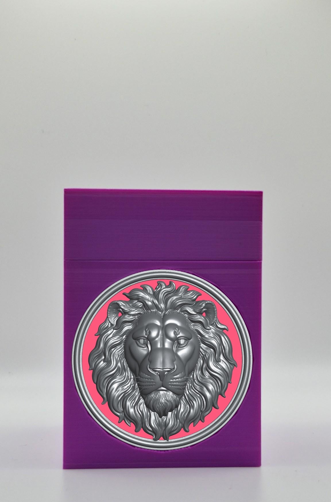 Lion Card Box — Purple