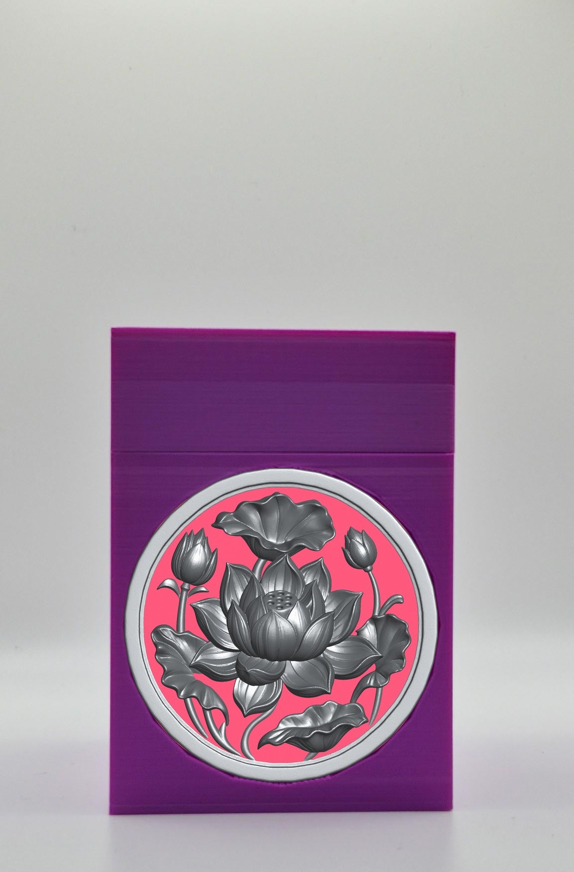 Lotus Card Box — Purple
