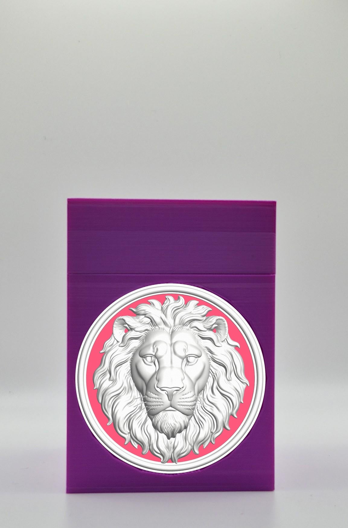 Lion Card Box — Purple