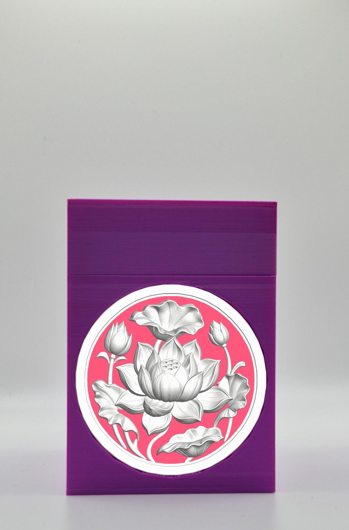Lotus Card Box — Purple