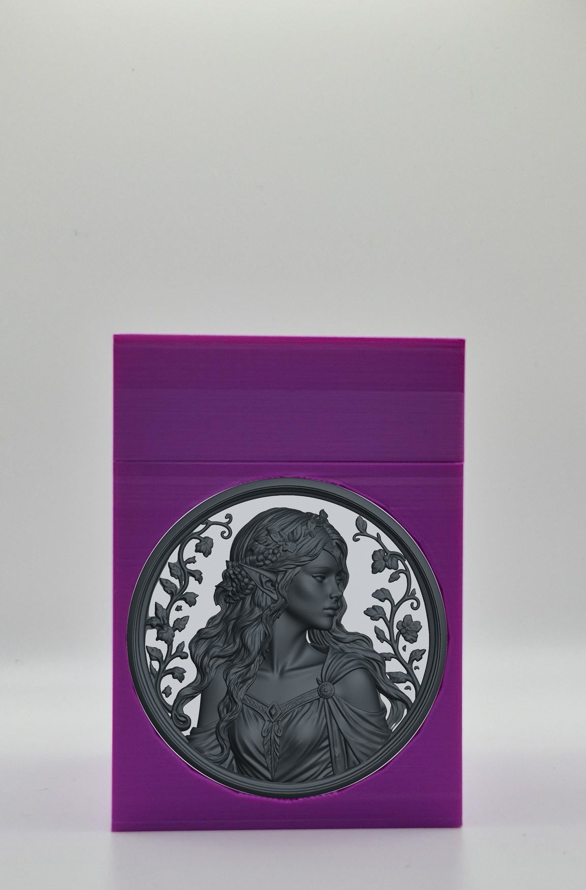 Elf Maiden Card Box — Purple