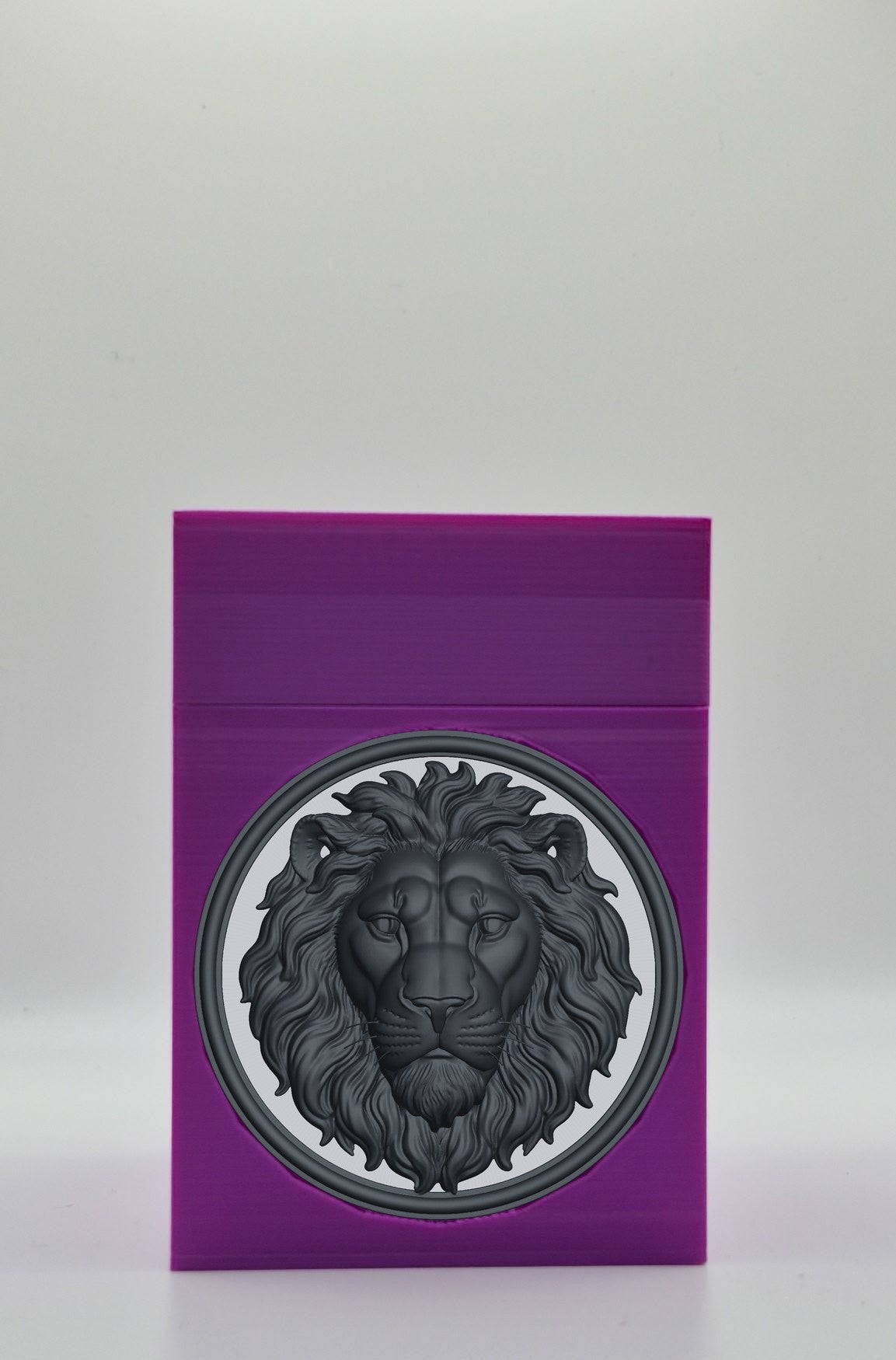 Lion Card Box — Purple