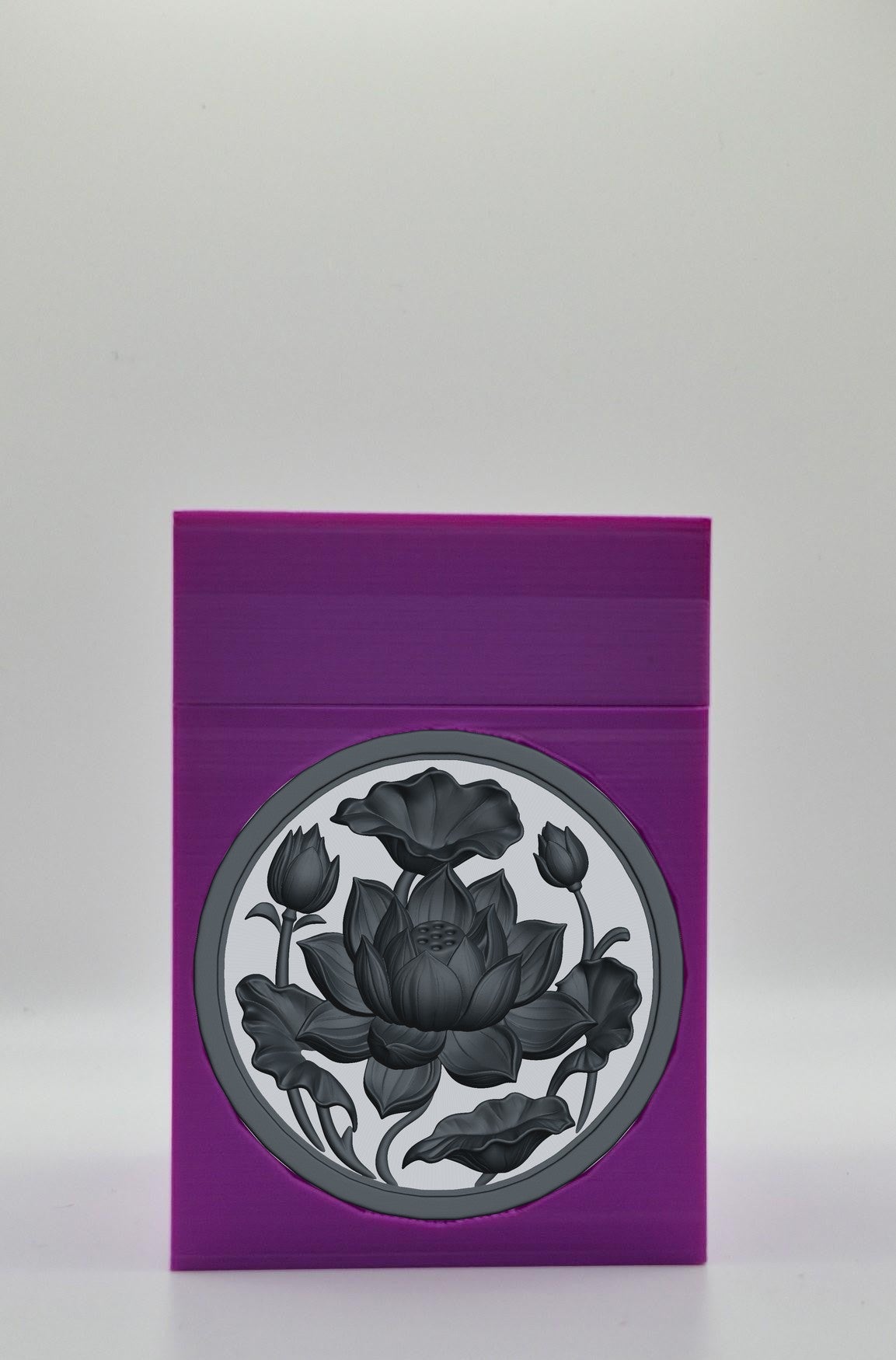 Lotus Card Box — Purple