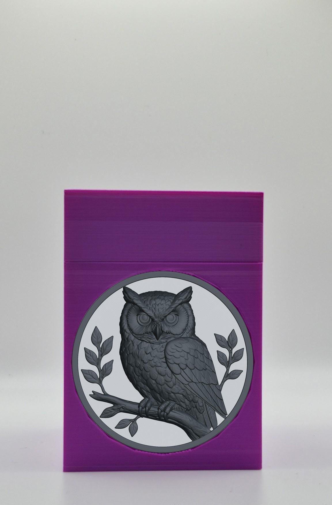 Owl Card Box — Purple
