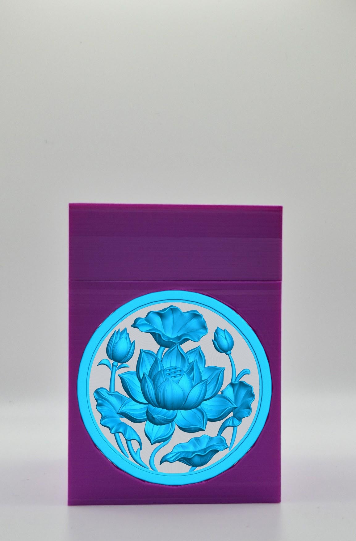 Lotus Card Box — Purple