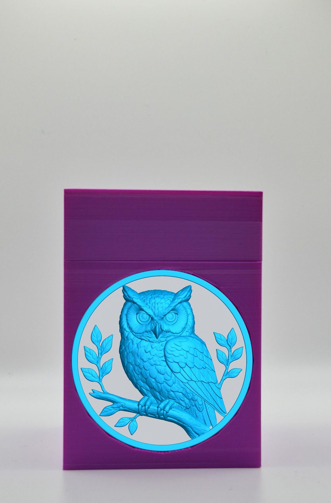 Owl Card Box — Purple
