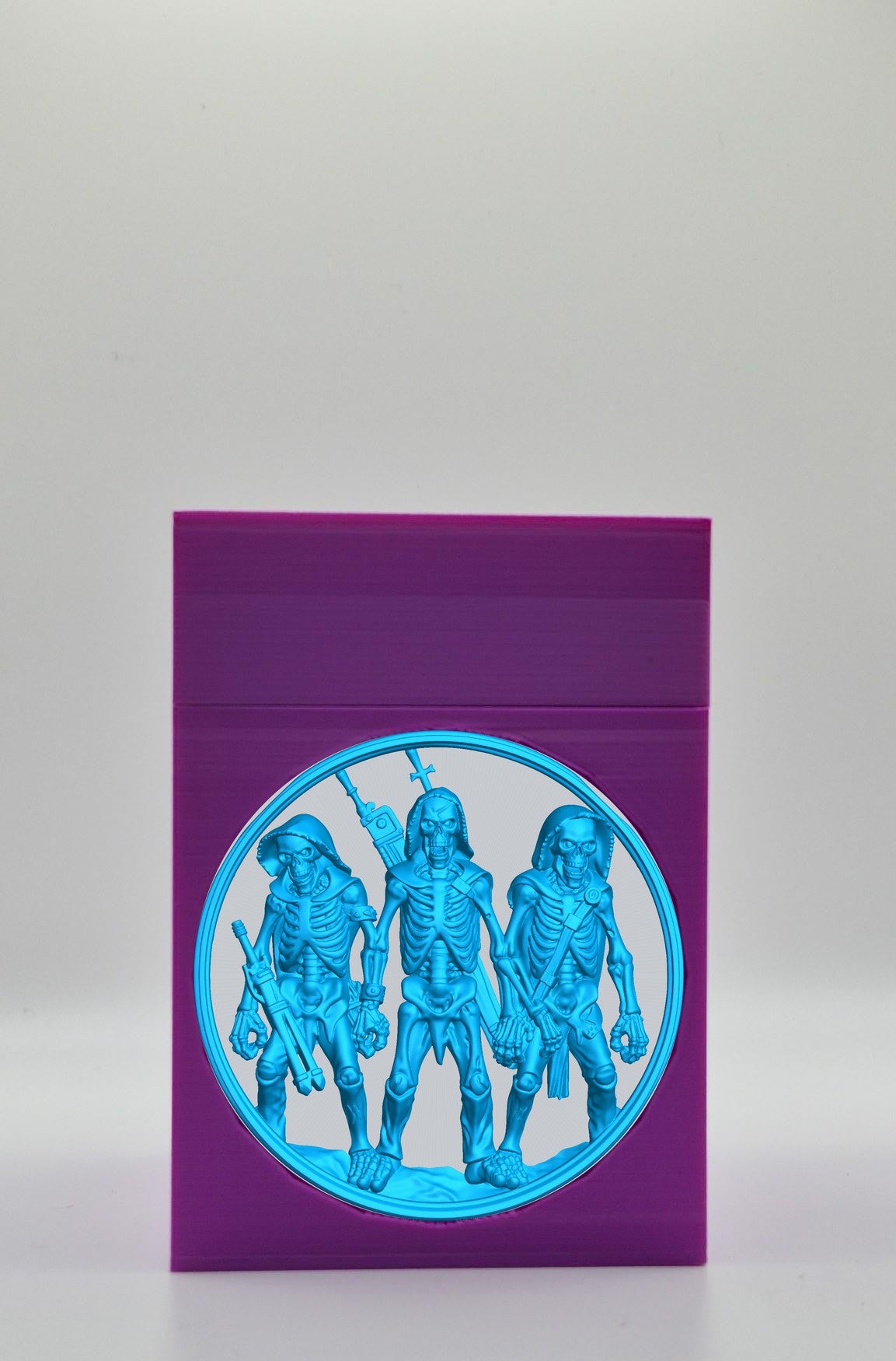 Skeleton Army Card Box — Purple
