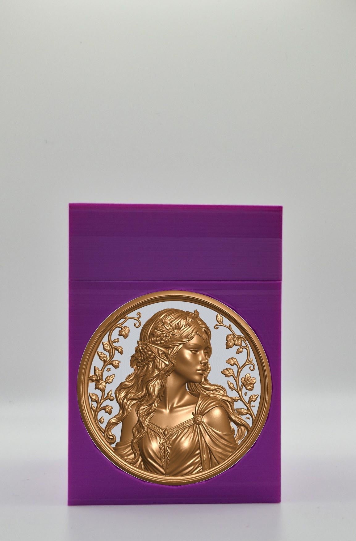 Elf Maiden Card Box — Purple