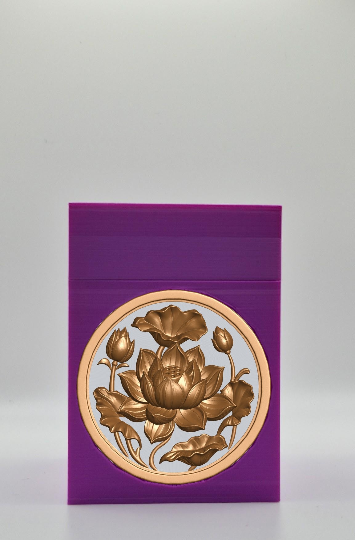 Lotus Card Box — Purple