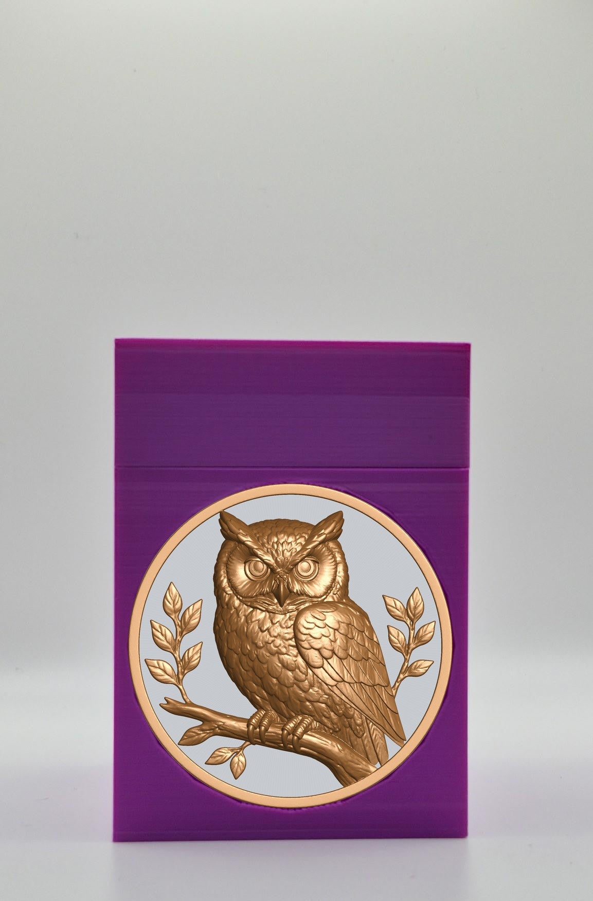 Owl Card Box — Purple