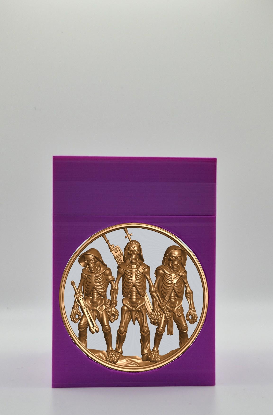 Skeleton Army Card Box — Purple