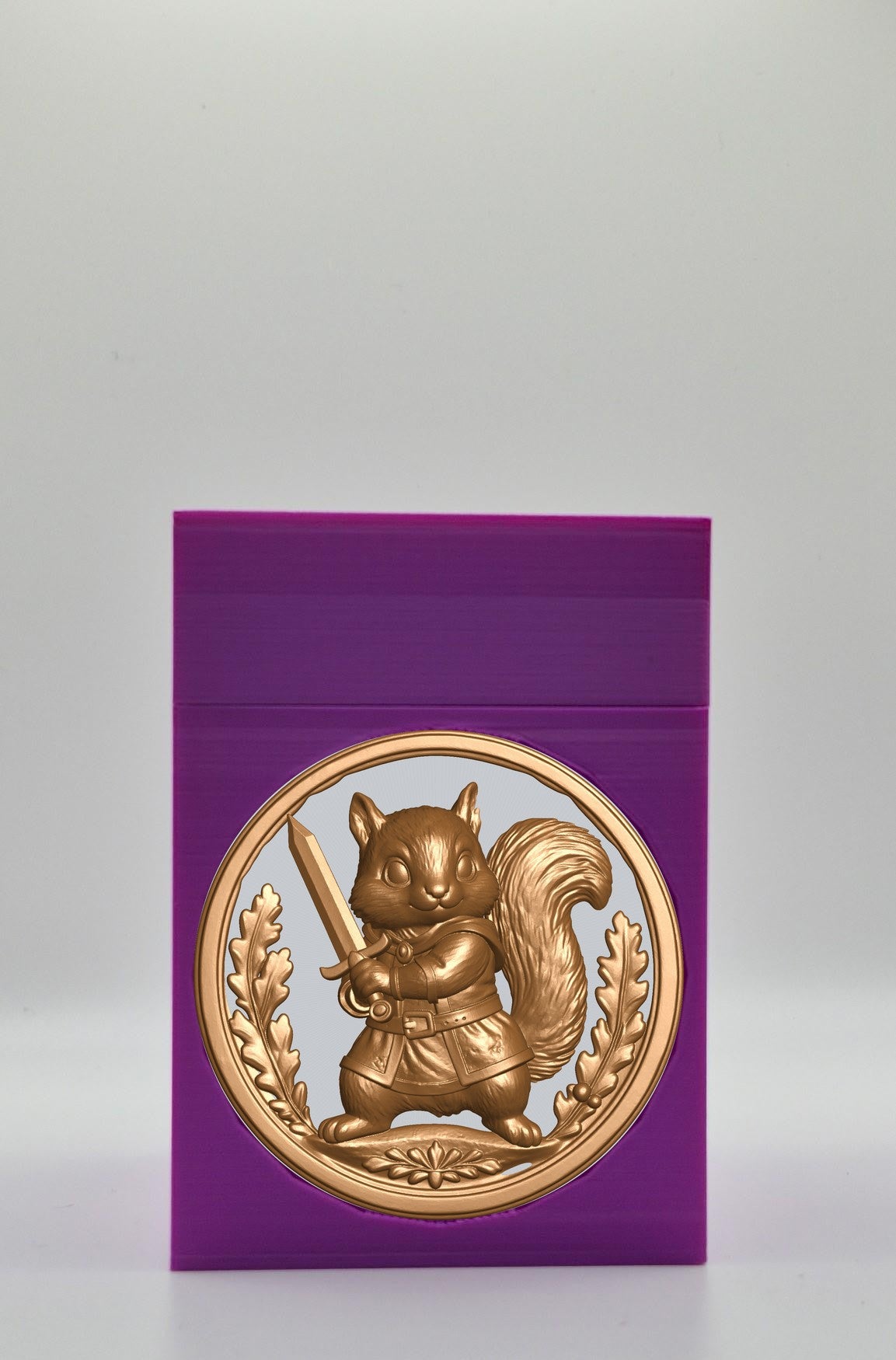 Squirrel Card Box — Purple