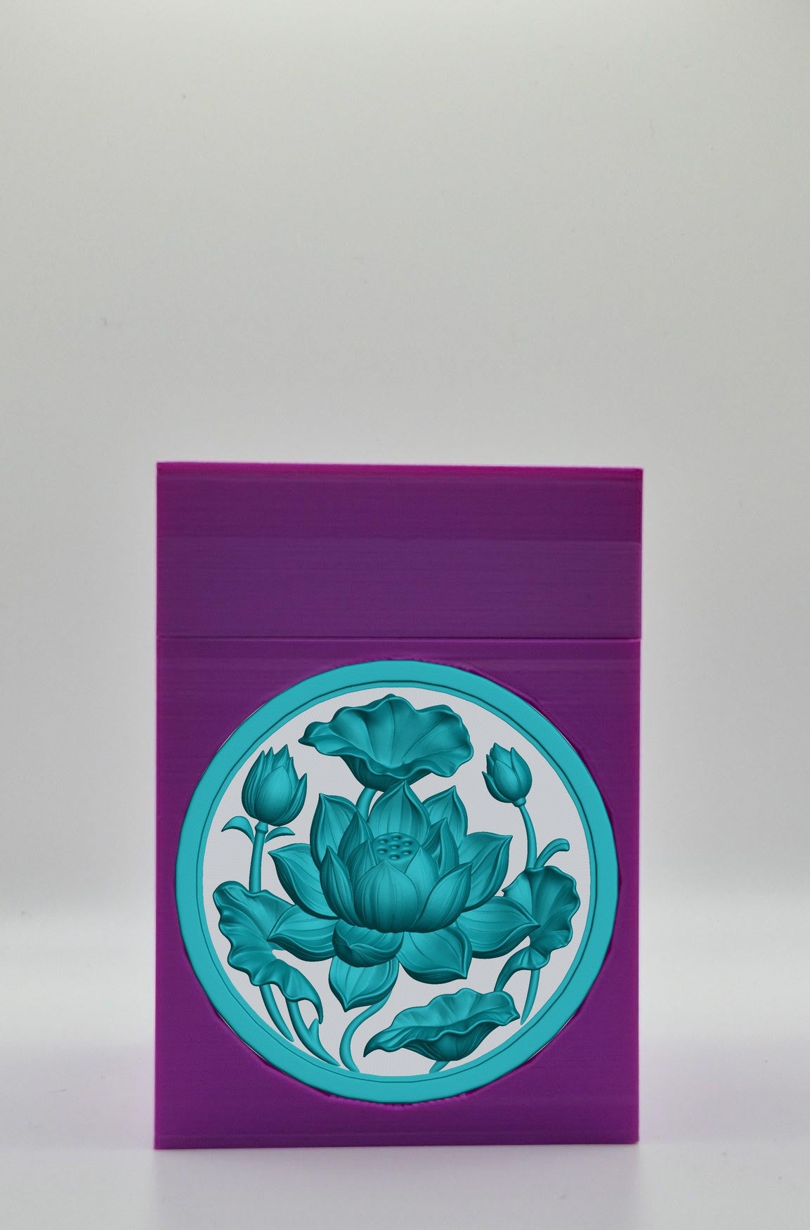 Lotus Card Box — Purple