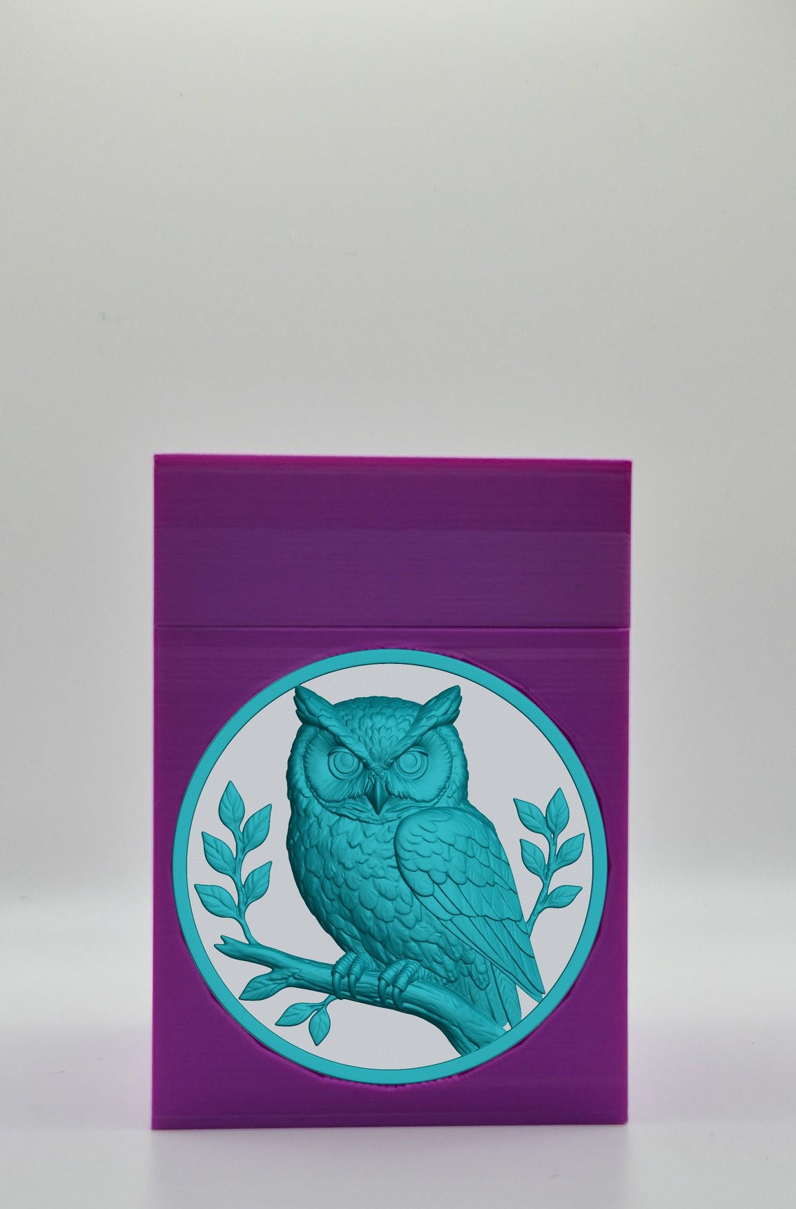 Owl Card Box — Purple