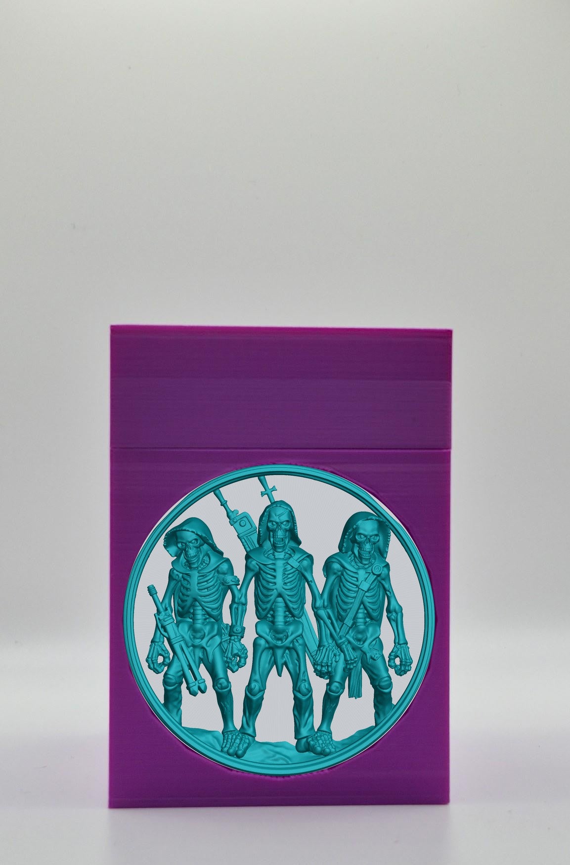 Skeleton Army Card Box — Purple