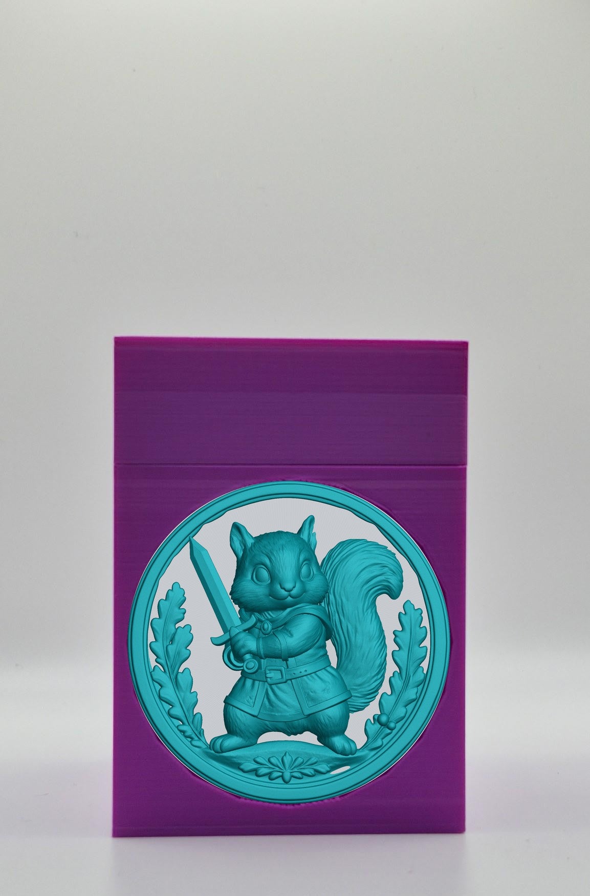 Squirrel Card Box — Purple