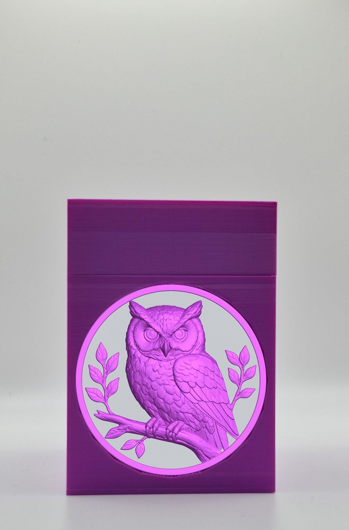 Owl Card Box — Purple