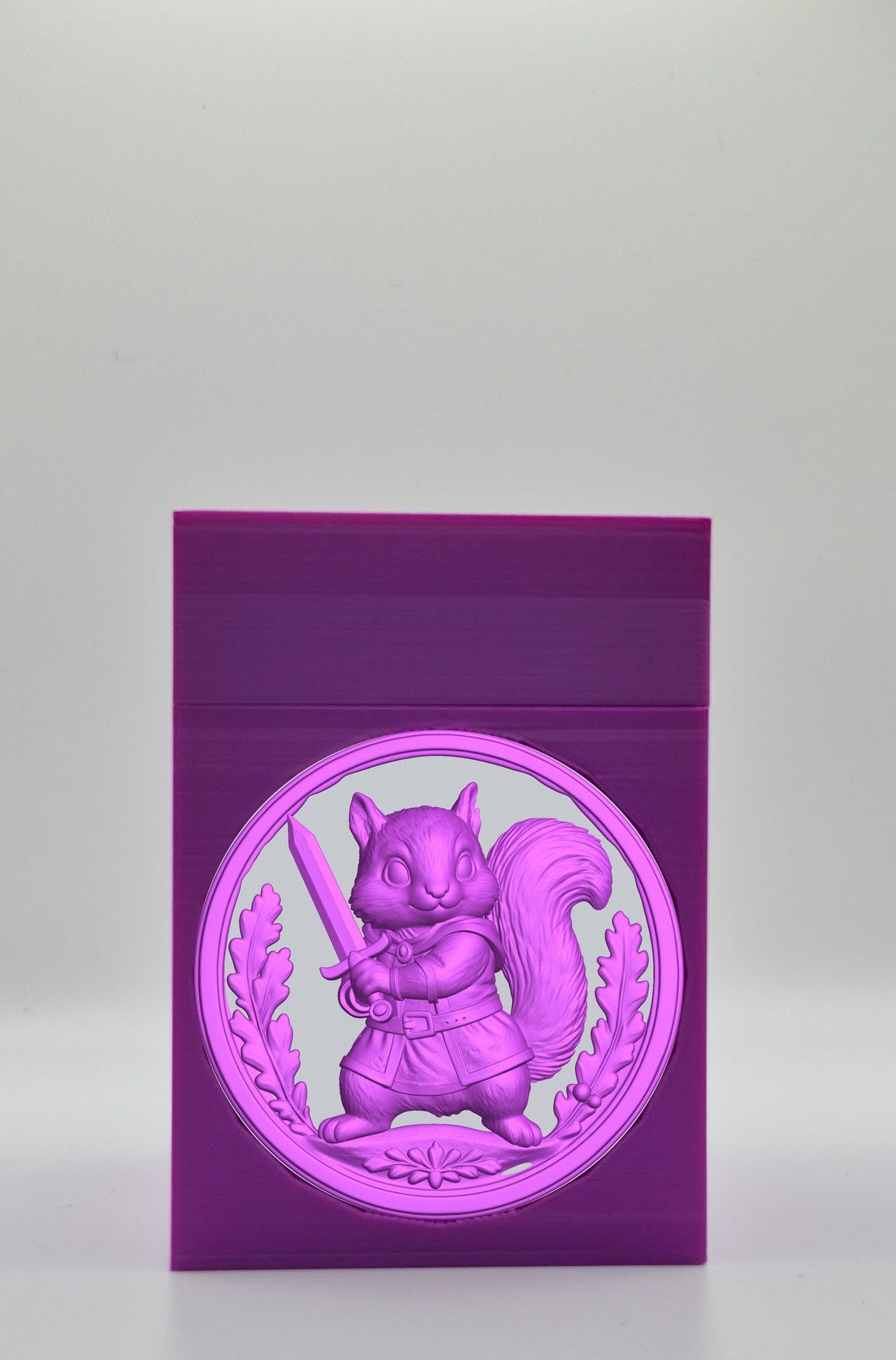 Squirrel Card Box — Purple